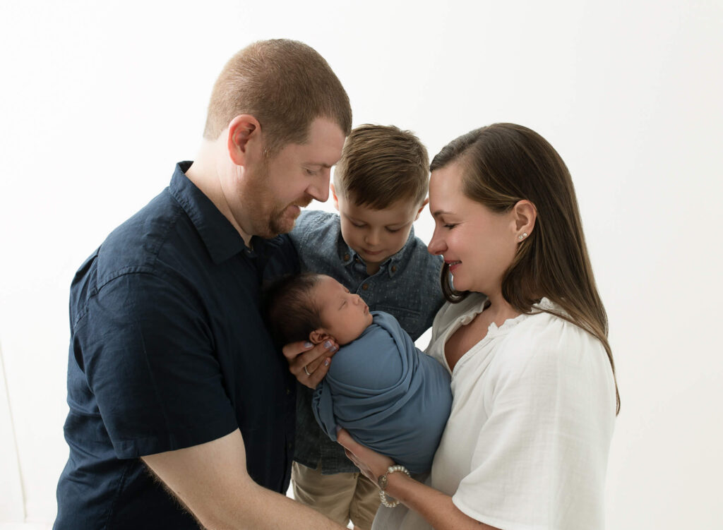 family photo with newborn