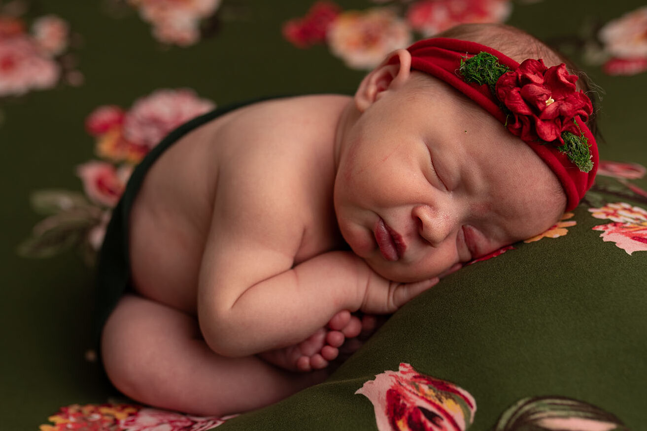 Photo of baby girl with no edits